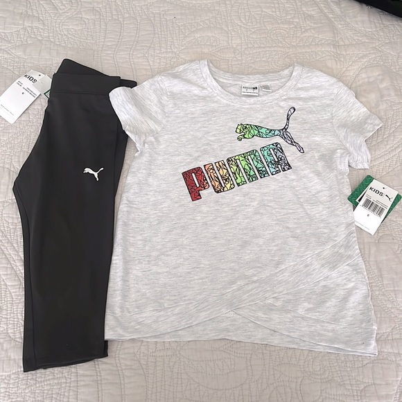 Puma Other - Puma Activewear 2 piece Set ~Capri leggings with matching top~ Girls size 6